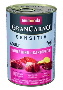 ANIMONDA GranCarno Sensitiv Adult Dog garša: liellopu gaļa, kartupeļi 400g x18