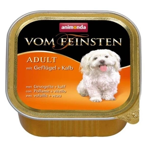 ANIMONDA Dog Vom Feinsten Adult garša: mājputnu un teļa gaļas 150g x22
